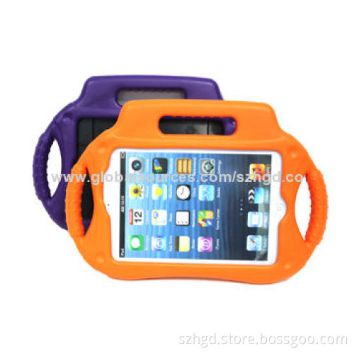 Plastic case cover for iPad mini with handle stand, super lightweight and soft
